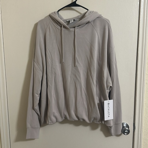NWT Athleta Seasoft Bubble Hem Hoodie XL - Picture 4 of 4
